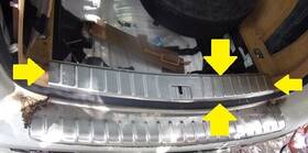 7l5863459 Porsche 2003-2006 Cayenne Trunk Scuff Plate 7l0 863 909