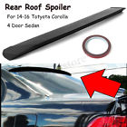 Sku944622 Rear Wing Lip Roof Spoiler Unpainted Abs For Totyota Corolla