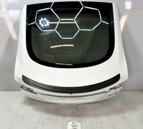 1028348e0a Tesla 12-16 Oem Model S Rear Liftgate Tailgate Trunk Lid White Pbcw With Glass