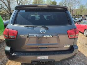 351428 Toyota Used Deck Lid Fits 2011 Sequoia Manual Lift With Spoiler Without Rear View Came