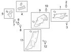 W715926s300 Ford Brand New Genuine Oem Trunk Trim Panel Cap