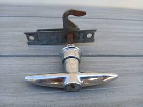 607978 Weston Body Hardware Boot Lid Handle And Lock Latch For Triumph Tr4 Tr5 Tr250 Spitfire No Key