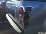 Tail Light Cover Trim Pair Fit Isuzu D-max Rodeo 12-16 Chrome Rear Indicator. Fixed Price $66.75.