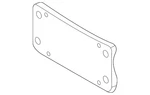 Genuine Porsche License Bracket 9J1-807-999-B-G2X. Fixed Price $131.65.