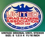United Drag Racers Association Circuit Car -vintage Original Vinyl Decal Sticker. Fixed Price $10.86.