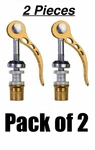 Bike Seatpost Clamp Quick Release Lever Aluminum Gold 2-PACK Road/mountain. Fixed Price $12.00.