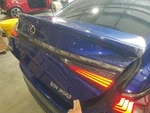 19 Lexus ES350 F Sport Decklid/ Trunk/ Hatch Blue 8X1 With Rear Camera, Spoiler. Fixed Price $1200.00.