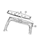 Genuine Mopar Lift-gate Spoiler 1SF62TZZAH. Fixed Price $455.70.