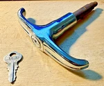1946-48 Oldsmobile Rear Trunk Deck Lid Locking Handle Circa 40S Locker Nors ???. Fixed Price $37.40.