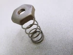 Nice Used Original Porsche 914-6 Rear Trunk Upper Latch Spring W Cup Nut Nla. Fixed Price $18.00.