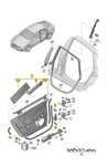 Audi 2014-2018 RS7 Liftgate Hinge 4G8827300. Fixed Price $1000.00.