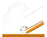 Subaru Oem 19-23 Forester Front Door Exterior Trim-lower Molding 91112SJ360. Fixed Price $188.97.
