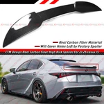 For 21-2026 Lexus IS300 IS350 IS500 Ctm Carbon Fiber Highkick Trunk Spoiler Wing. Fixed Price $159.99.