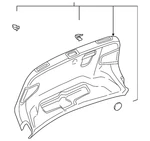 Genuine Audi Trunk Lid Trim 8V7-867-975-E-CA9. Fixed Price $193.31.