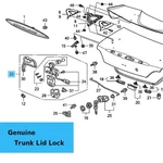 Honda S2000 AP1 AP2 02-09 Genuine Trunk Lid Lock(power)(handle) 74851-S2A-A01. Fixed Price $250.67.