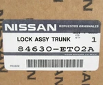 Genuine Oem Nissan 84630-ET02A Rear Trunk Lock Latch Lid Actuator 2007-12 Sentra. Fixed Price $67.04.