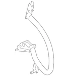 Genuine Audi Deck Lid Hinge 8T0-827-302-F. Fixed Price $194.40.