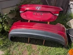 2014-2016 Hyundai Elantra Sedan Trunk Deck Lid Venetian Red *w/o Camera*. Fixed Price $500.00.