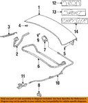 Chrysler Oem 95-10 Breeze Trunk Lid Components-bumper 5256749. Fixed Price $34.27.