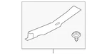 Genuine Nissan Lift-gate Trim Scuff Plate 84992-3WC0A. Fixed Price $64.78.