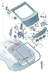 New Audi A7 Sportback Rear Center Roof Frame Cover 4G8827229 4G8-827-229. Fixed Price $82.80.