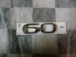 2012-2015 Tesla Model "60" Rear Badge Emblem 1016271-00-B Oem. Fixed Price $20.00.