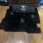 Ford Mustang 50TH Anniversary Lloyd Mat Set With Oem Trunk & Fender Guard. Fixed Price $275.00.
