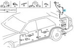 Mercedes-benz Rear Lid Line 140-800-58-81 For S420, 300SD, 500SEC & More. Fixed Price $35.95.