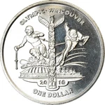 #786757 Coin, Sierra Leone, Dollar, 2009, British Royal Mint, Jeux Olympiques. Fixed Price $22.92.