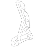 Genuine Ford Hinge 6R3Z-5442700-AA. Fixed Price $31.49.