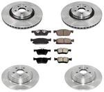 Rotors Brake Pads Ford Edge 15-20 All Wheel Drive With Larger 345MM. Fixed Price $373.00.