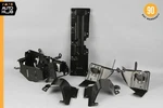 06-08 Mercedes R230 SL500 SL550 Trunk Mounting Support Bracket Set 1645409545. Fixed Price $145.25.