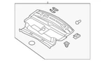 Genuine Hyundai Luggage Cover 85720-3N100-RY. Fixed Price $165.59.