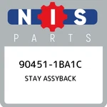90451-1BA1C Nissan Stay Assyback 904511BA1C, New Genuine Oem Part. Fixed Price $74.58.