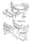Audi Coupe Roadster Tts Licence Plate Holder Black 8J0807285Q3FZ 11-14. Fixed Price $239.43.