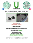 For Volvo C30, S40, V50, Trunk Panel Clip Set Oem Part #9486870. Fixed Price $15.00.
