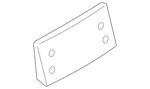 Genuine Bmw License Bracket 51-12-8-038-089. Fixed Price $72.42.