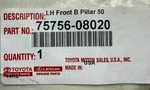 New Oem 2021-2024 Toyota Sienna Door Pillar Garnish L/front 75756-08020. Fixed Price $42.99.