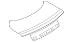 Genuine Ford Trunk Lid FR3Z-7640110-D. Fixed Price $824.57.
