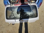Upper Tailgate Decklid Cylinder From 1998 Land Cruiser (12577502. Fixed Price $800.00.