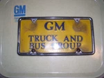 Vintage Gm License Plate Plastic. Fixed Price $135.00.