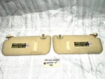 2014-2015 Lexus IS250 Left & Right Front Sunvisors Set Beige Tan Oem. Fixed Price $47.88.