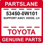 53450-0W101 Toyota Oem Genuine Support Assy, Hood, Lh. Fixed Price $132.54.