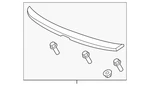 Genuine Honda Spoiler 71720-SVB-A00ZH. Fixed Price $559.49.