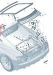 New Audi R8 Rear Left Side Bootlid Hinge 4S8827301. Fixed Price $101.73.