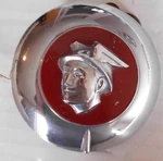 1949 Mercury Chrome / Red Trunk Lock Cover. 8M-704351.. Fixed Price $99.99.
