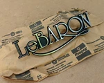 1980 1981 Chrysler Lebaron Emblem Nameplate Fender Or Trunk Nos Mopar # 4175477. Fixed Price $49.95.