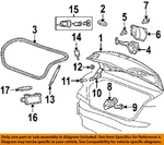 Chrysler Oem 07-11 200,SEBRING Lid Components-trunk 5074536AC. Fixed Price $785.89.