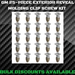 1967+ Firebird Trans Am Front Rear Windshield Reveal Molding Clip Trim Screws Gm. Fixed Price $14.36.