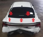 21 22 23 24 25 26 Elantra Trunk Lid Gloss Black Trim Id# 87390-AA000. Fixed Price $129.00.